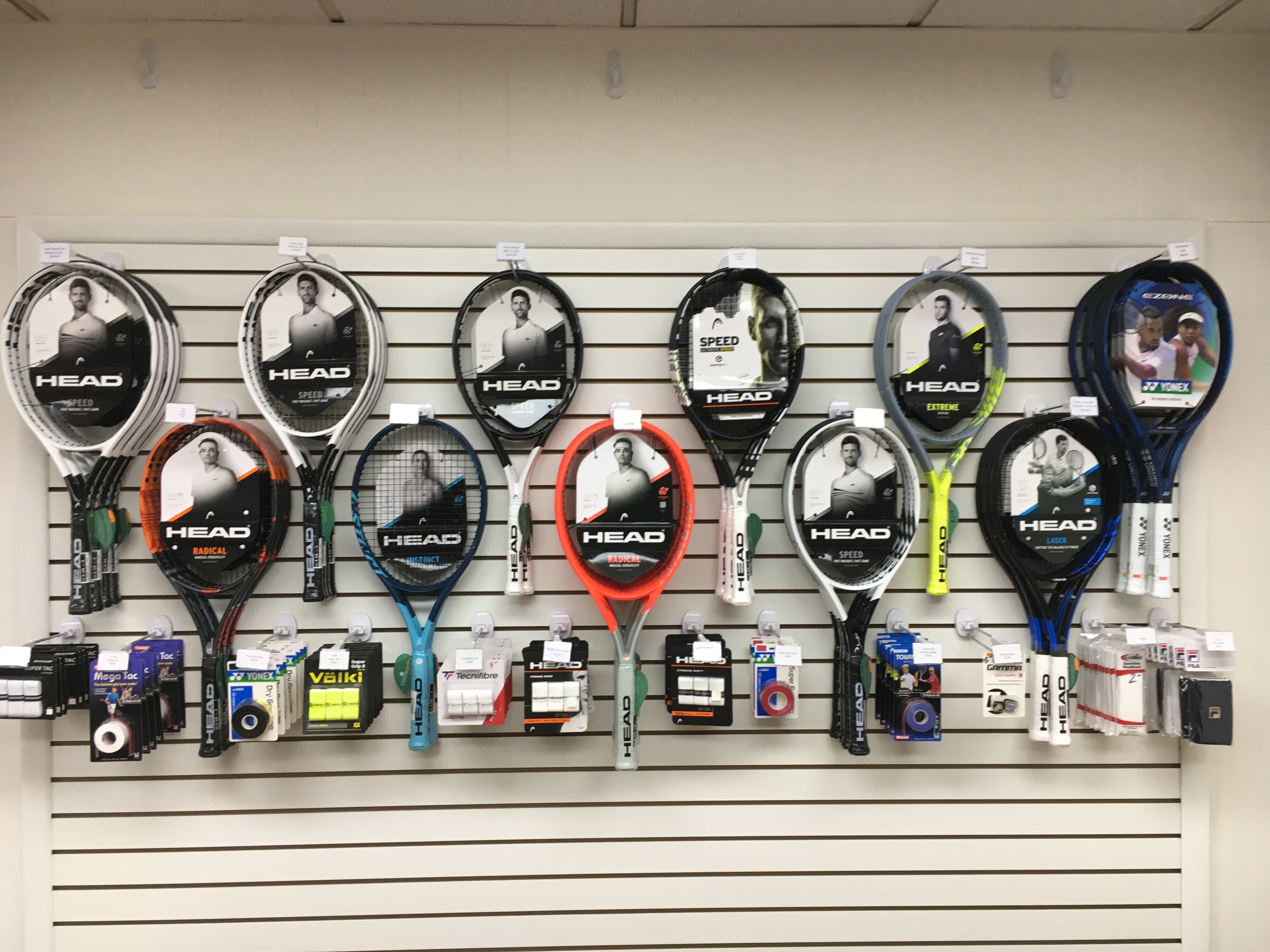 Racket restringing